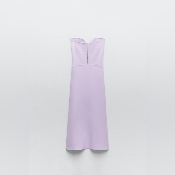 ZARA SWEETHEART PURPLE DRESS - Picture 7 of 10
